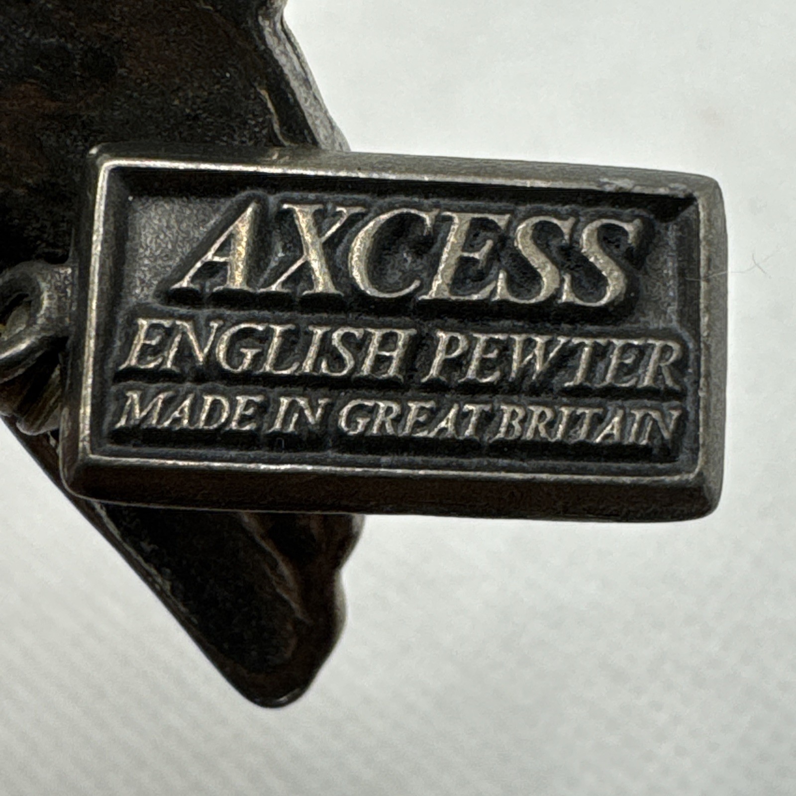 Vintage Cherub Angel 3” Axcess English Pewter Brooch Made In Great Britain