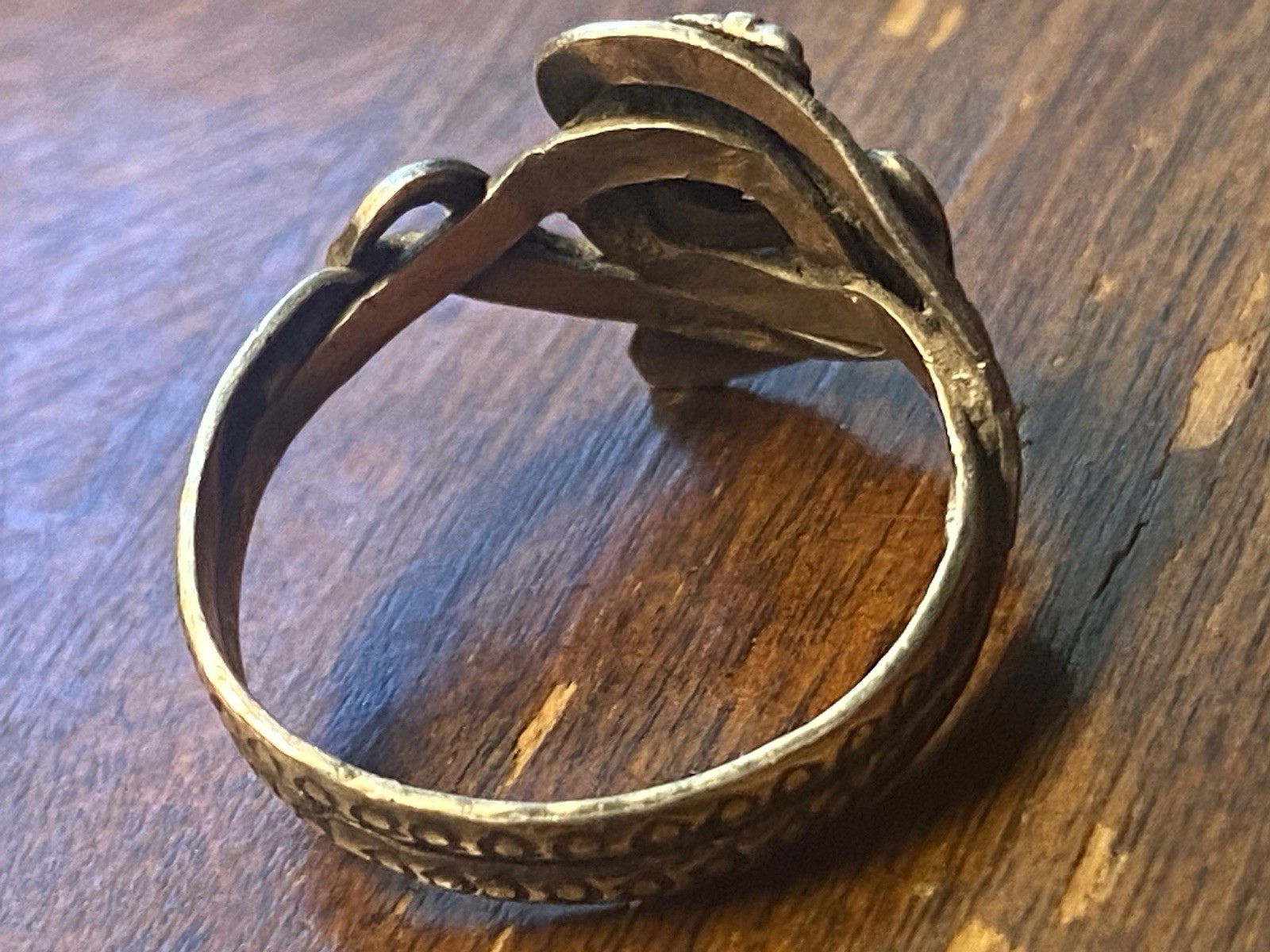 Antique Victorian Sterling Snake Ring Size 10