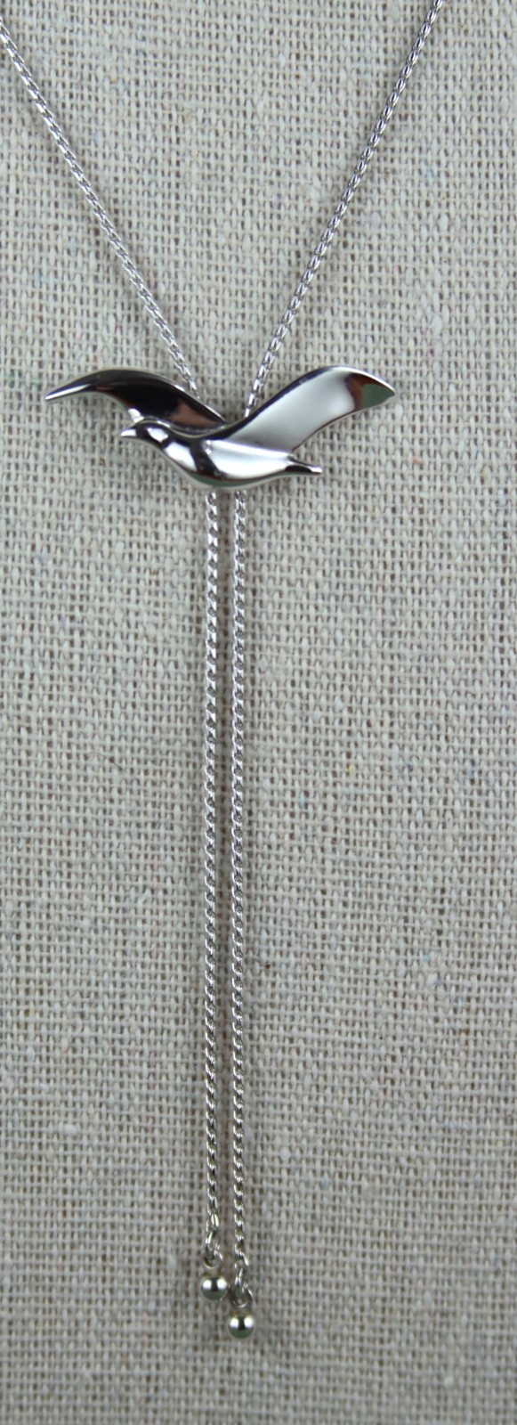 Vintage 1984 Avon Sea Gull Lariat Slide Necklace