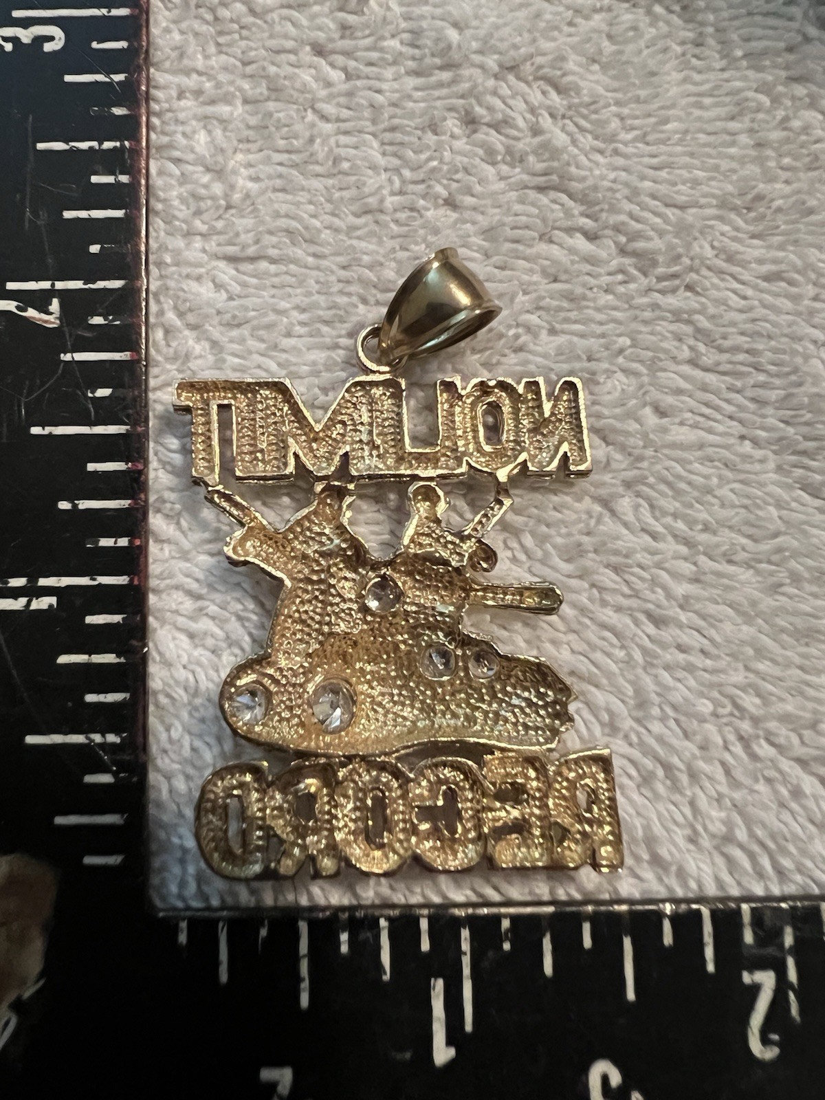 Vintage 90s 417/10k Solid Gold Pendant
