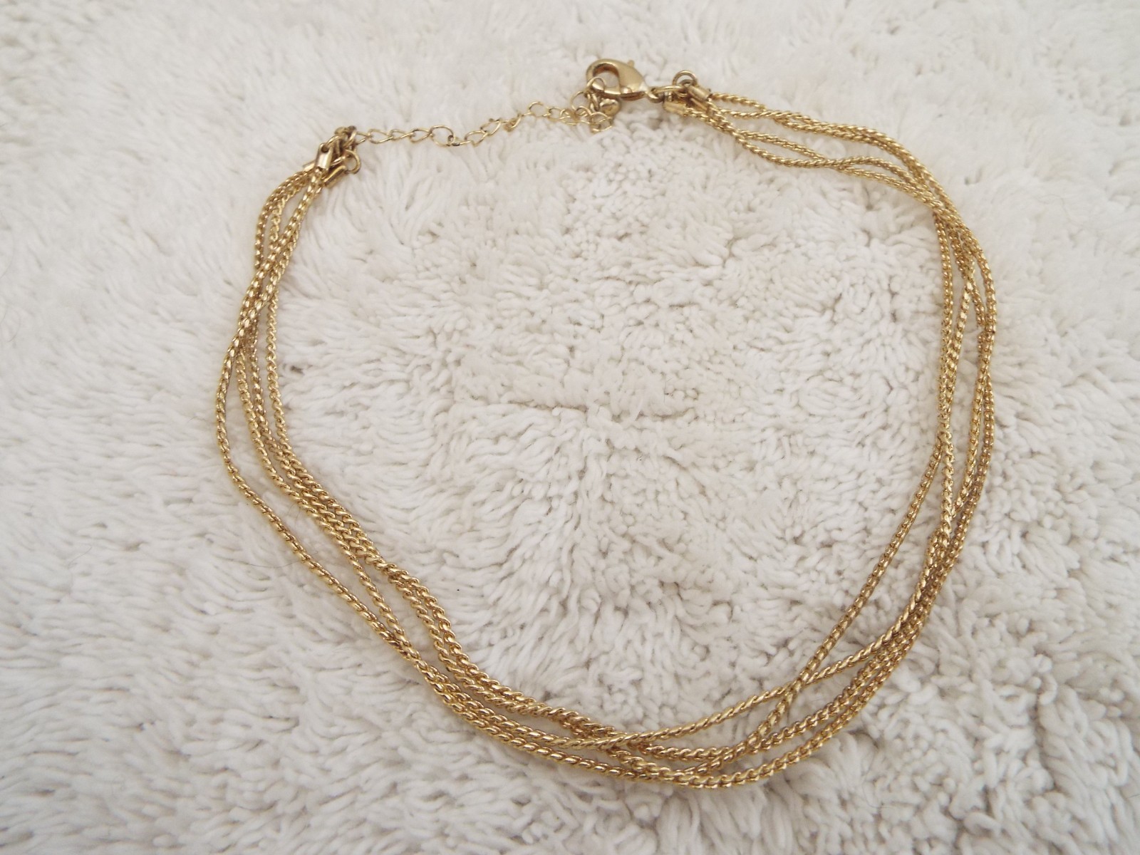 Goldtone Multi Chain Necklace (J55)