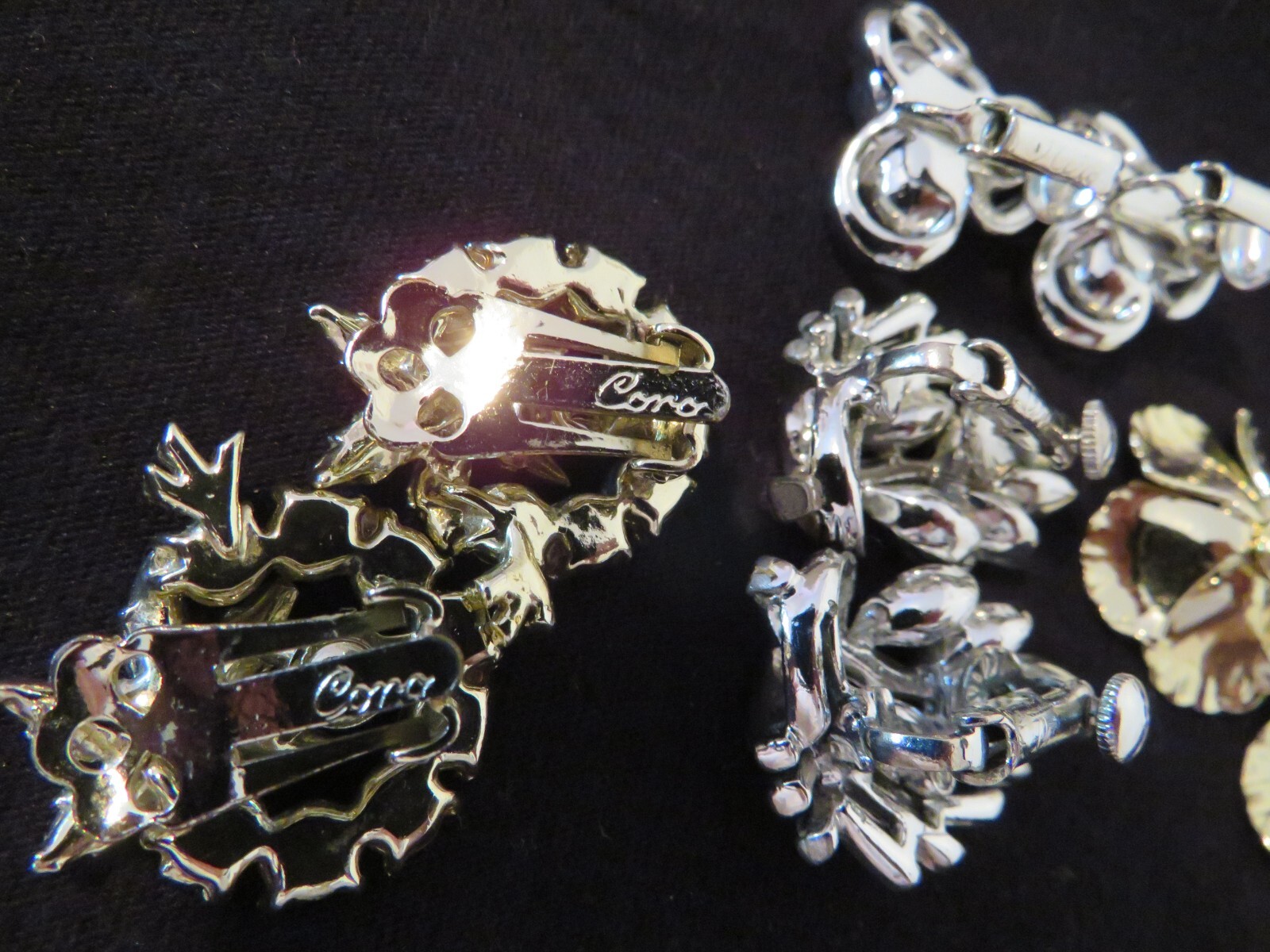 VINTAGE LOT 9 Signed Earrings RARE Kramer Renoir Matisse C. Stein Monet Coro