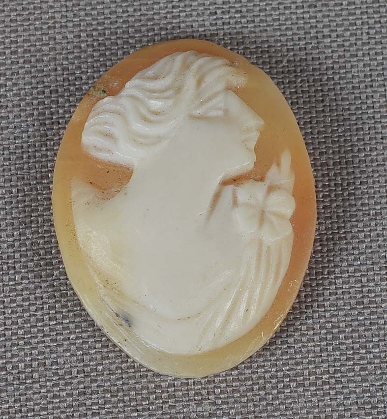 4 vintage SHELL CAMEOS