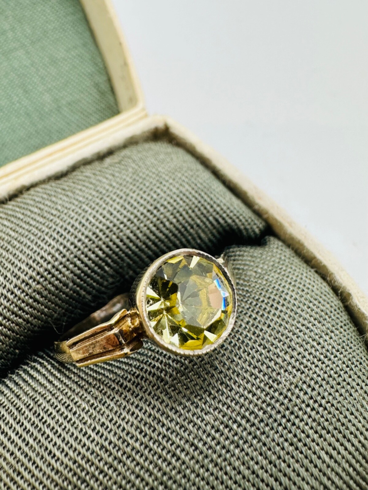 Vintage Gilt Silver Engagement Ring 875 soviet Women’s Jewelry