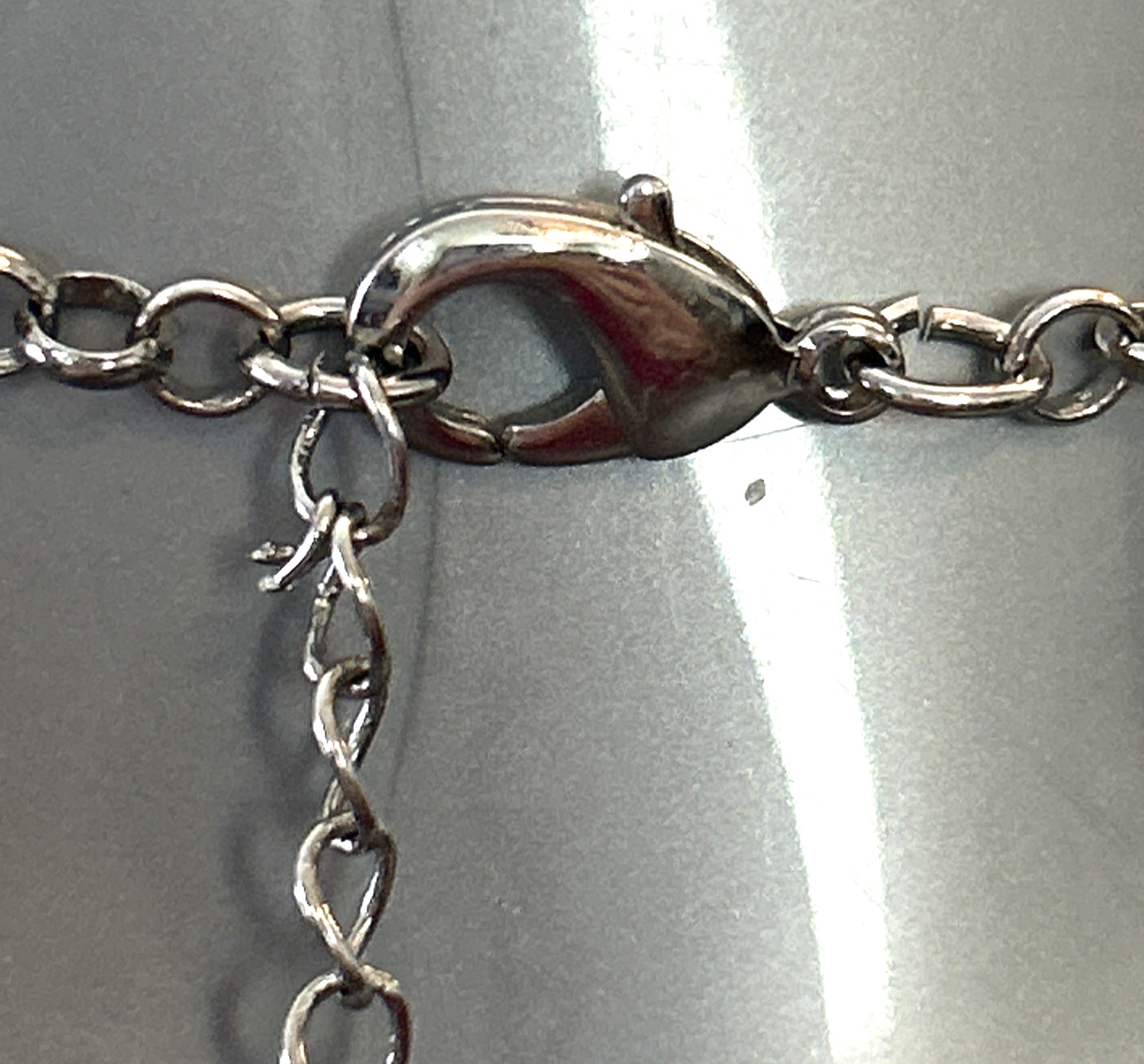 Vintage Estate Ring front PENDANT CHAIN CHOKER NECKLACE