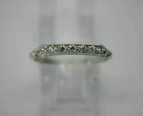 1Ct Round Art Deco Style Lab Created Diamond 14k White Gold FN Ring Engagement