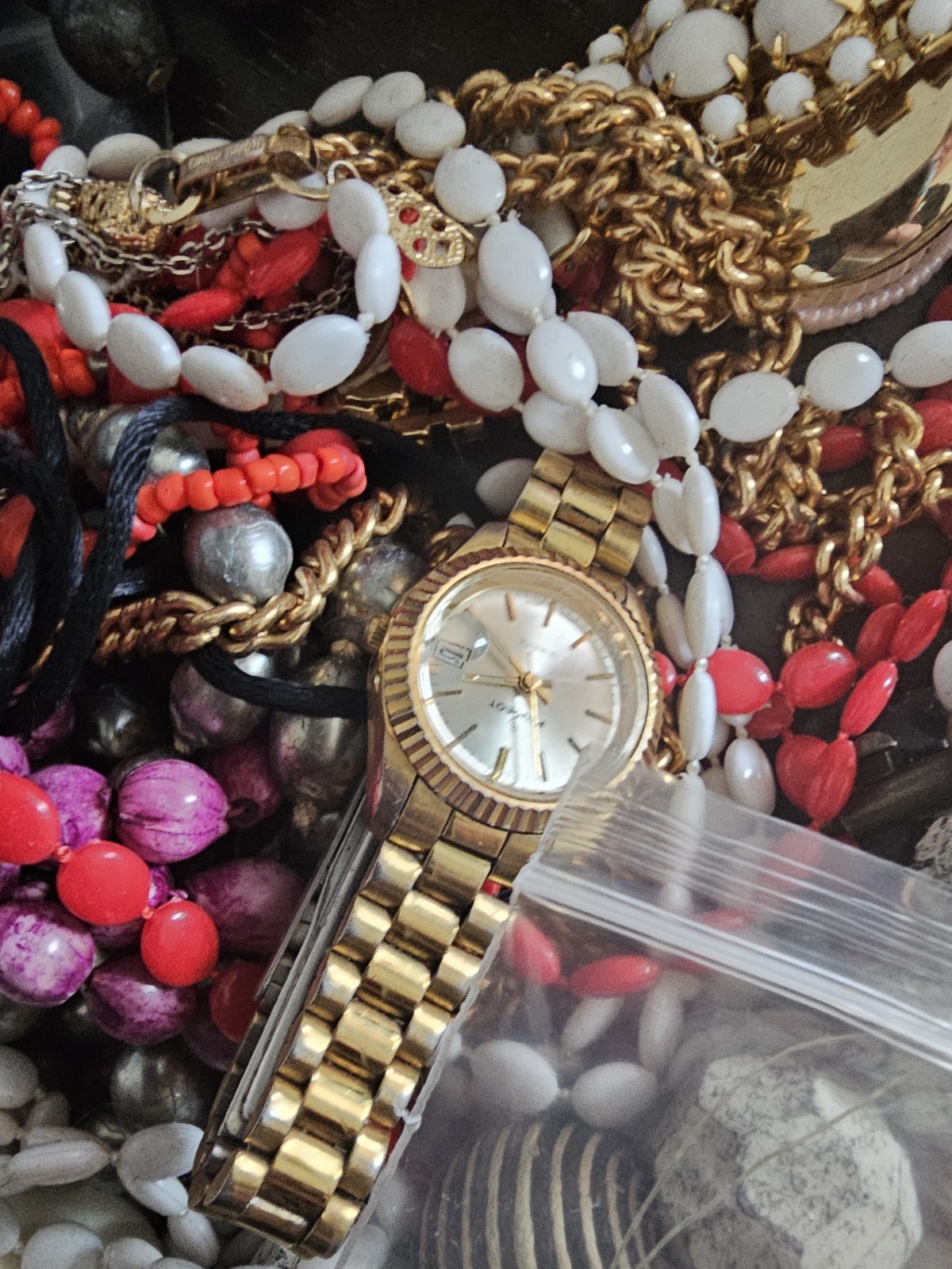 3LB 9OZ Lot of Unsearched Jewelry Repair Craft Wear Lot
