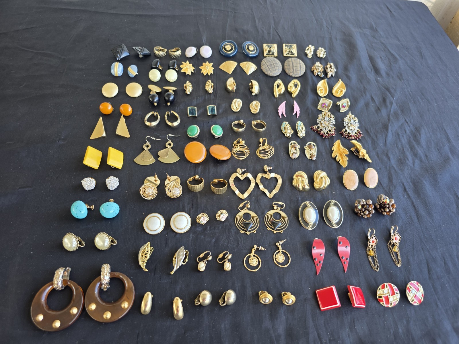Earrings Lot 60 Pairs All Wearable Vintage Modern Jewelry Lot