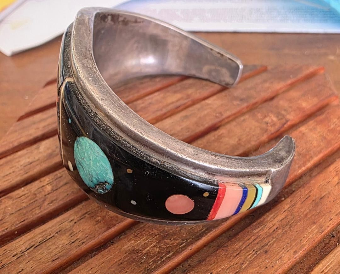 Ervin P. Tsosie Micro Inlay Bracelet Native American