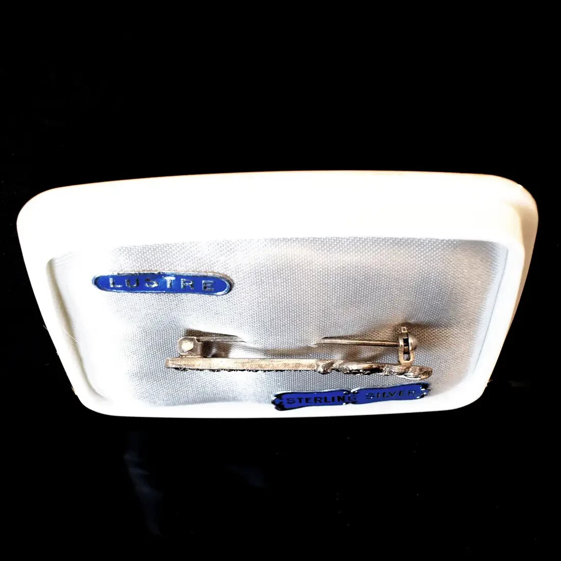 VTG Lustre Sterling Silver Marcasite 21st Birthday Anniversary Key Brooch Pin