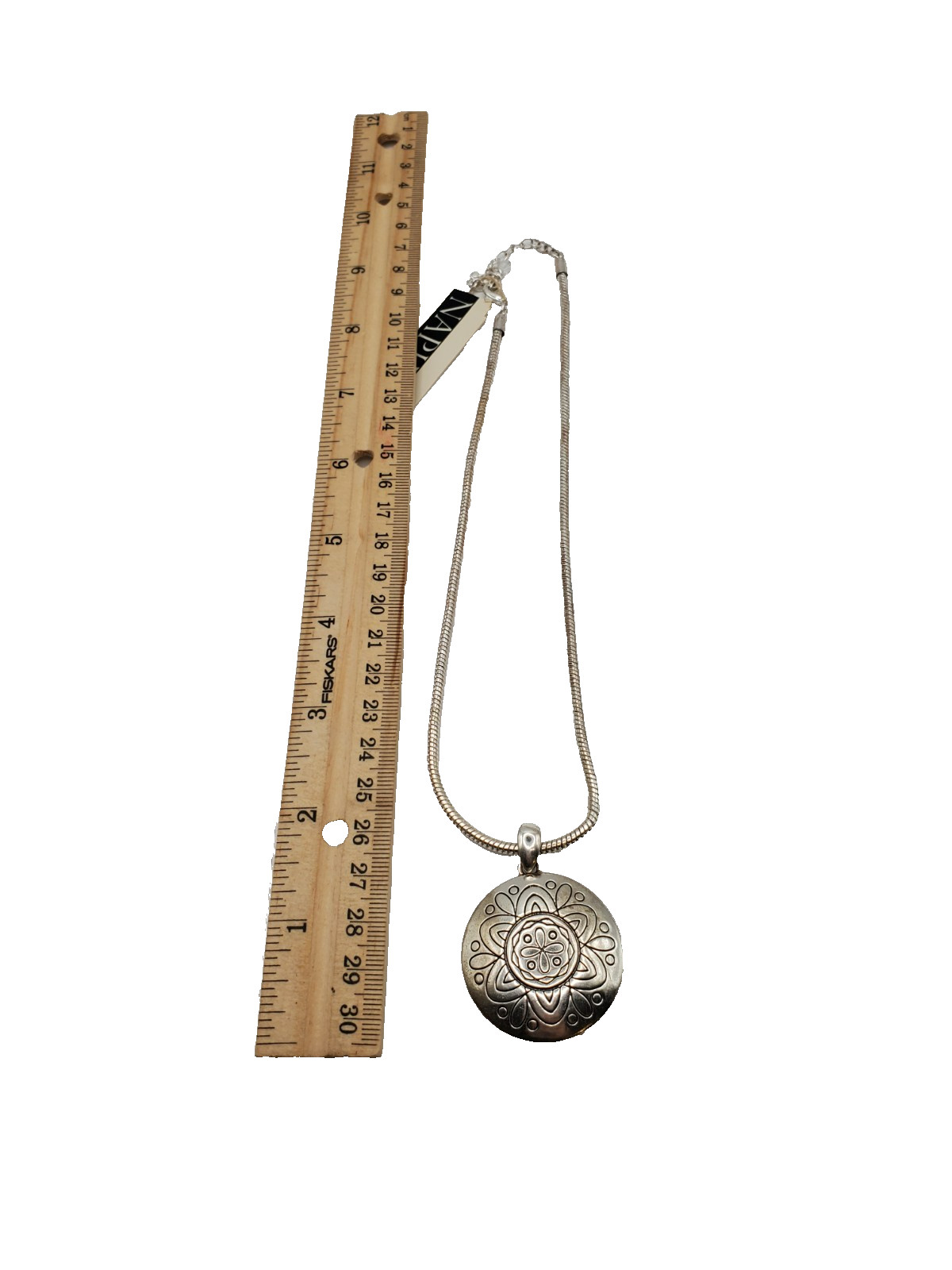 Napier Silver Tone Pendant Necklace NickeL Free NWT