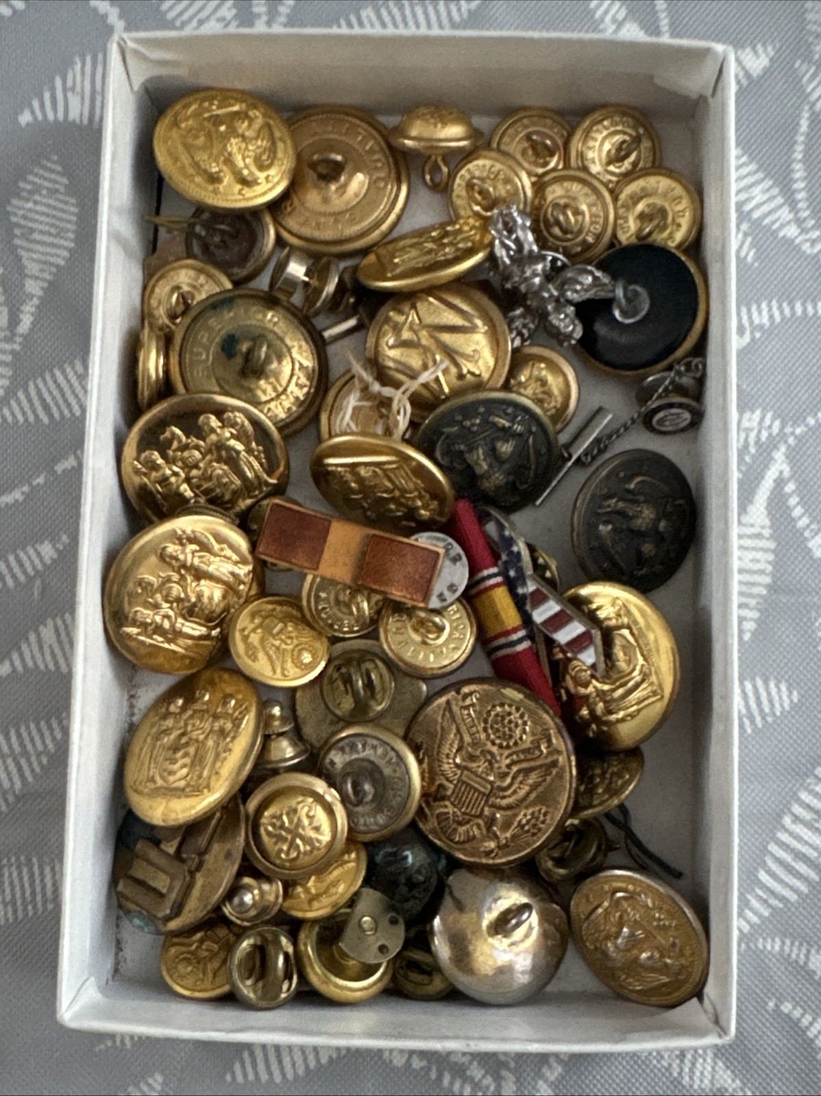 Vintage Jewelry Lot Military Buttons GEMSCO Kirk’s Folly Cufflinks Pins