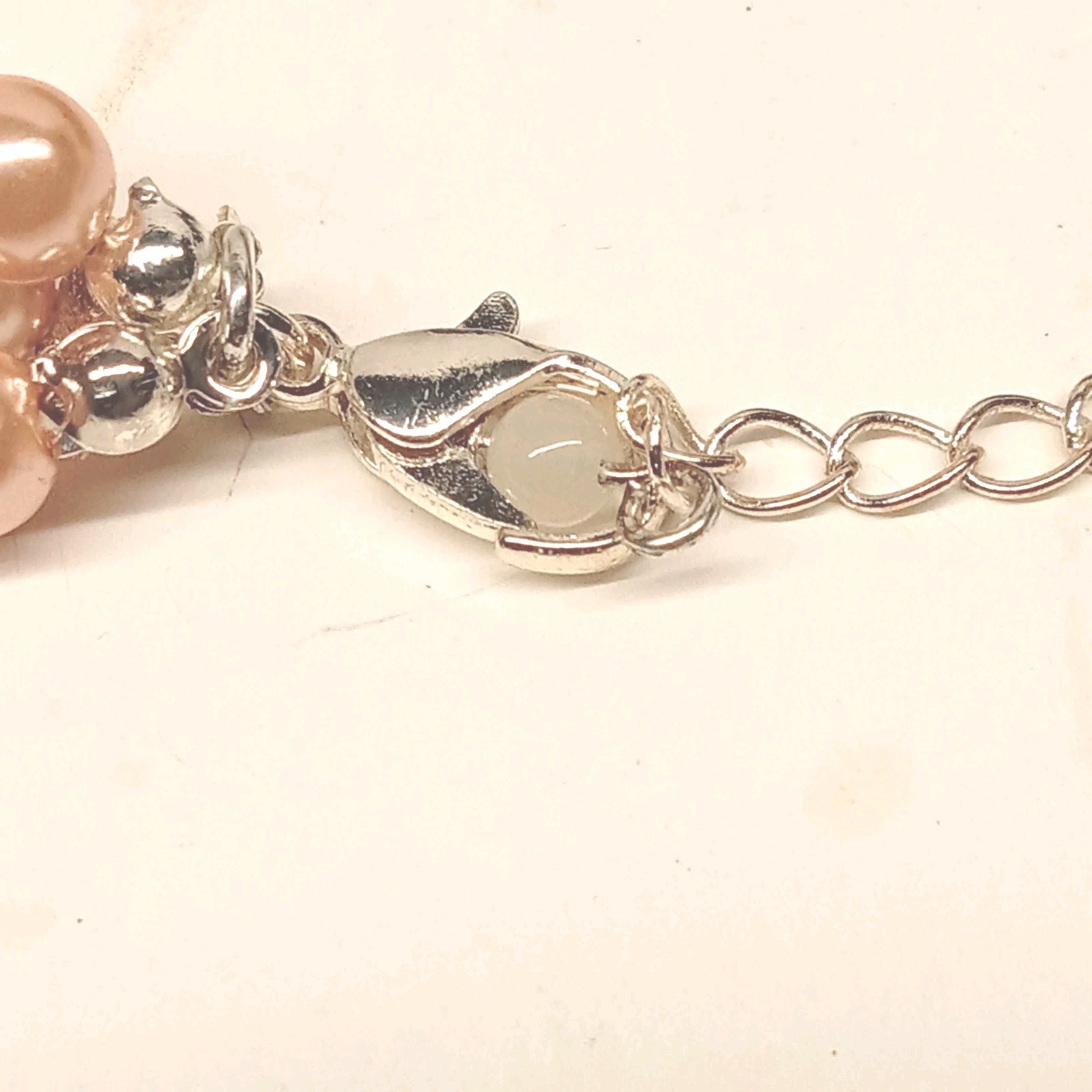 ROSE PEARLESQUE: Statement Necklace , Bracelet Multirang AND Cluster Earrings