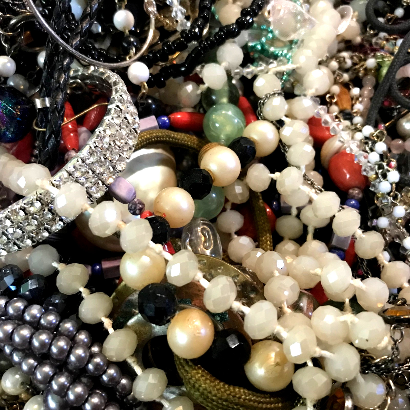 1/2 lb Mixed Vintage-Now ESTATE Jewelry lot ALL WEARABLE, NO JUNK, PAIRED 🌺