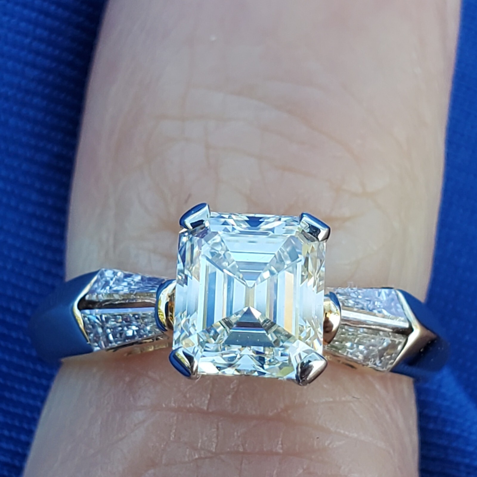 Original EARTH MINED DIAMOND Deco Engagement Ring Vintage Style Solitaire 14K