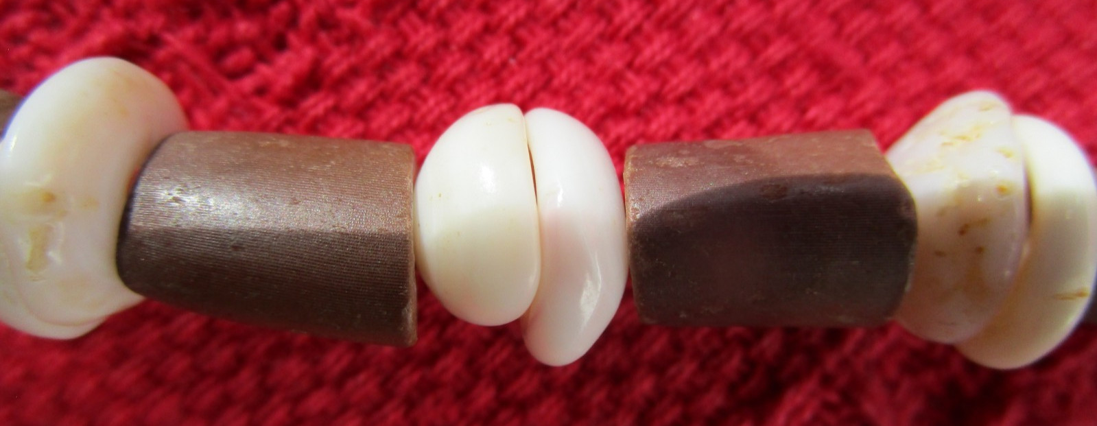 Vintage MermaidCore Puka Shell 18″ Beach Necklace, Handmade in the Philippines