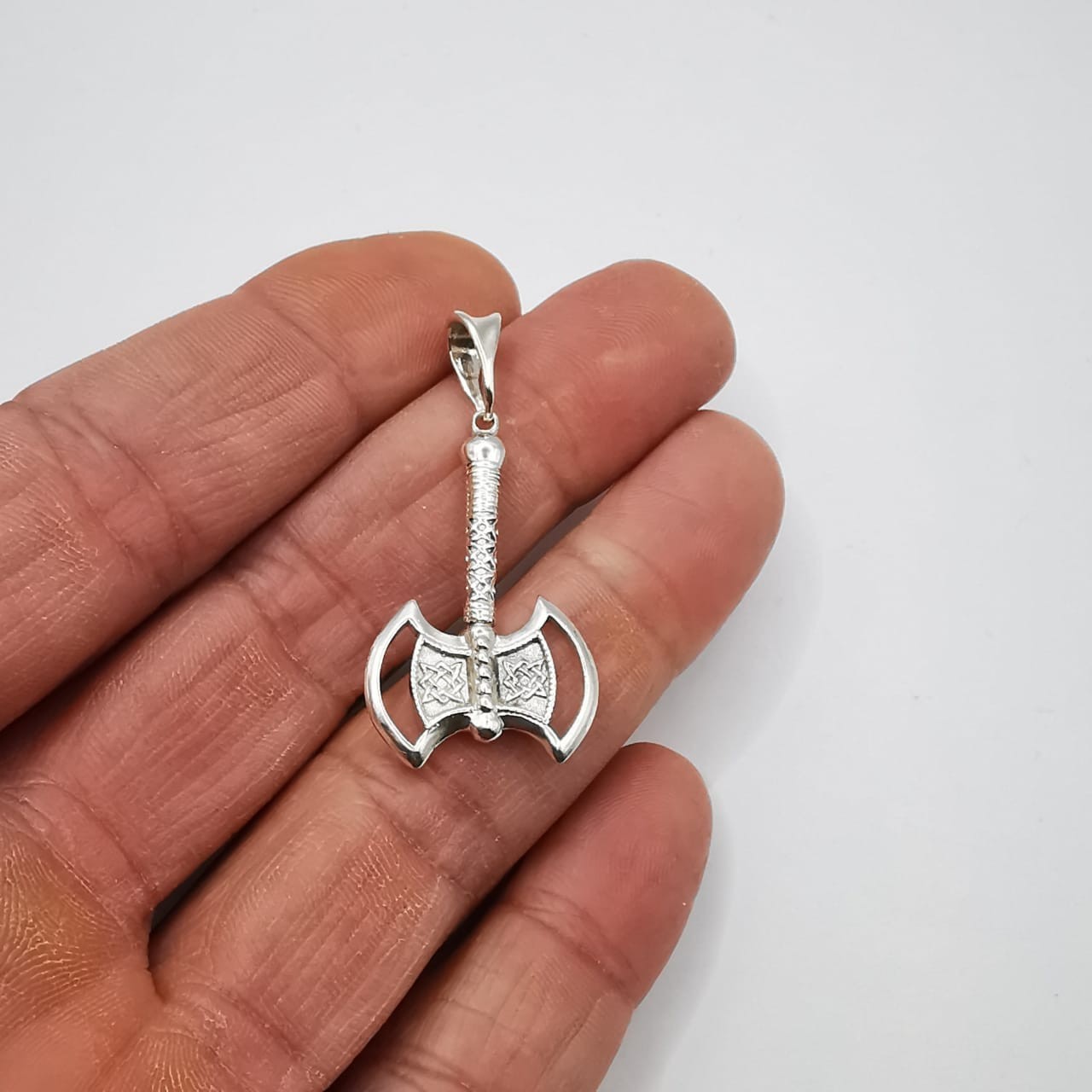 Vintage Pendant “Perun’s Axe ” made of 925 silver,sample,handmade, 4,23g