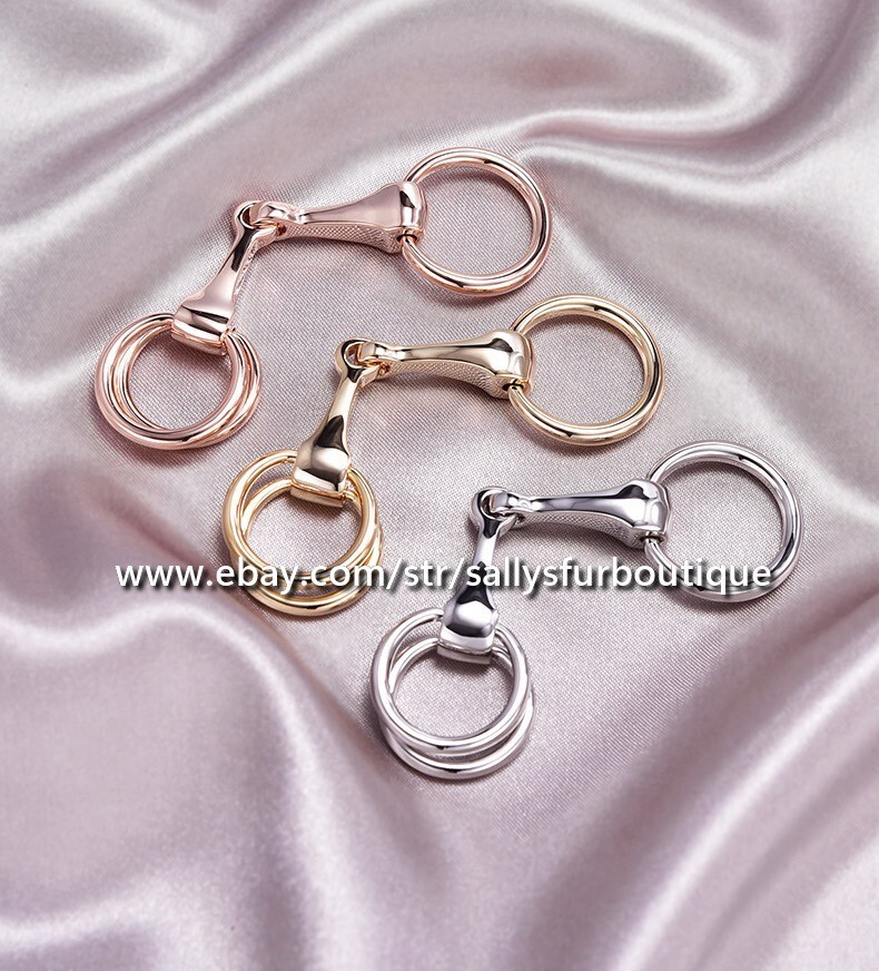 Sallys Quality 100% Copper Scarf Ring Horse Bit Buckles Brooch For Silk Scarves