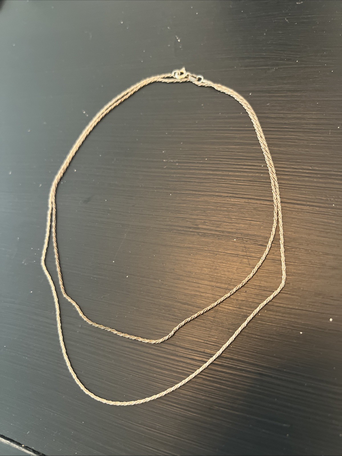 Sterling Silver Vintage Rope Chain Necklace 28 Inches 925 Italy