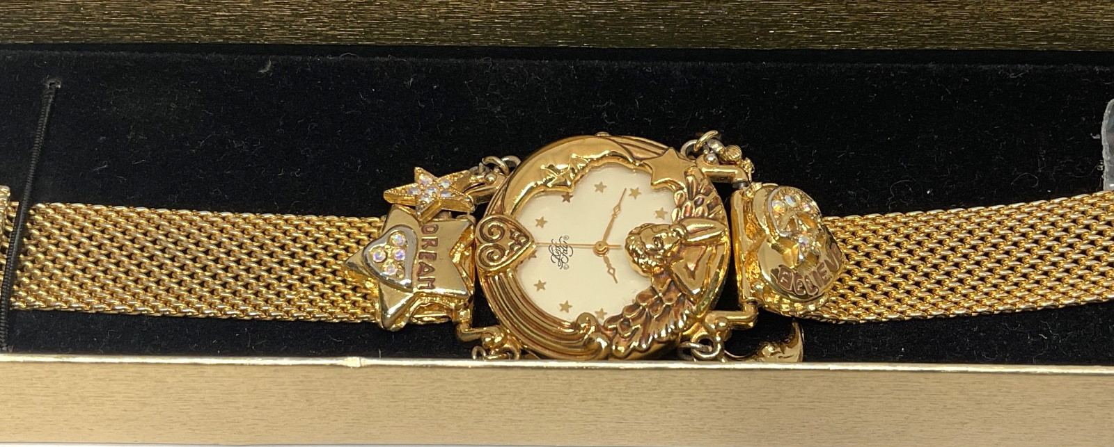 Kirks Folly Angel Time Celestial Anniversary Dream Believe Watch 1994 NIB