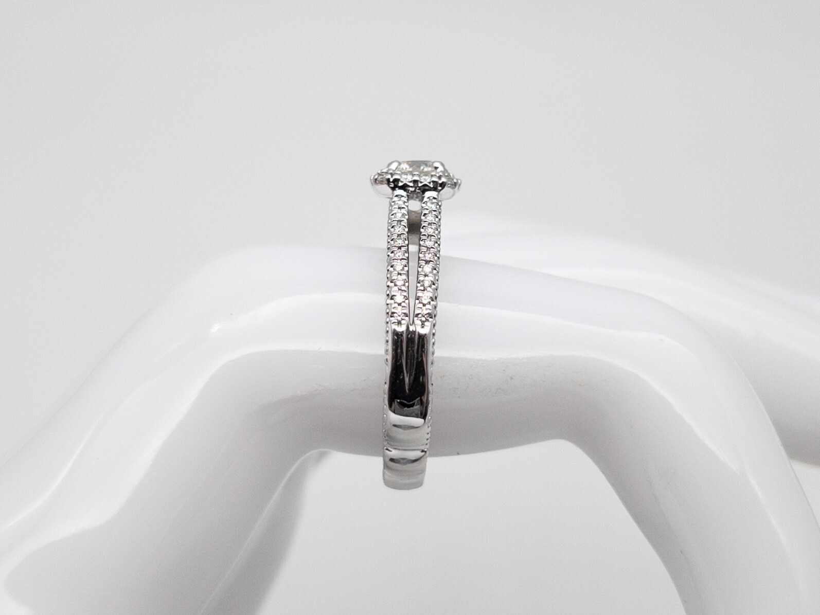$6000 VERRAGIO EGL CERT VS2 G 1.23ct IDEAL CUT ROUND Diamond 14k White Gold Ring