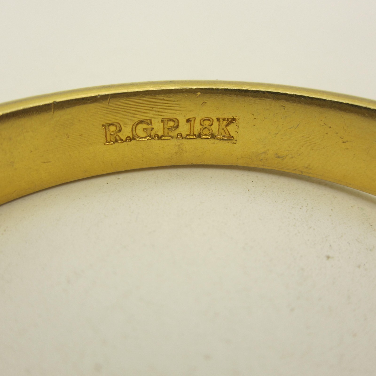 Vintage Rolled Gold Bracelet Atomic Starburst Etched BROKEN SAFETY CHAIN