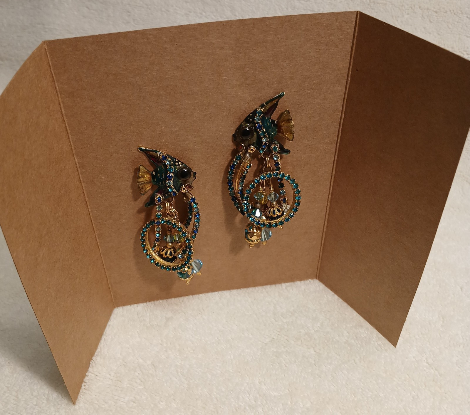 Lunch at The Ritz “Ocean Blue Loop” post earrings