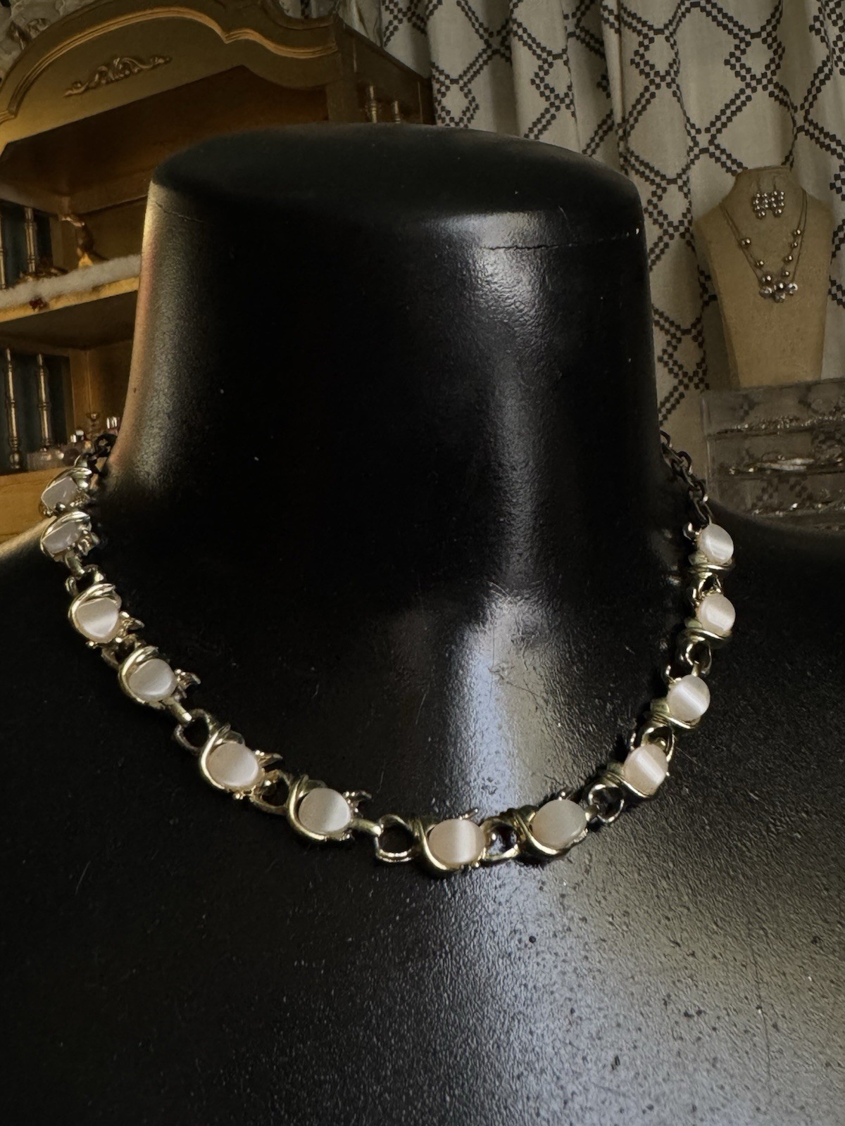 Vintage Thermoset Moonglow Necklaces