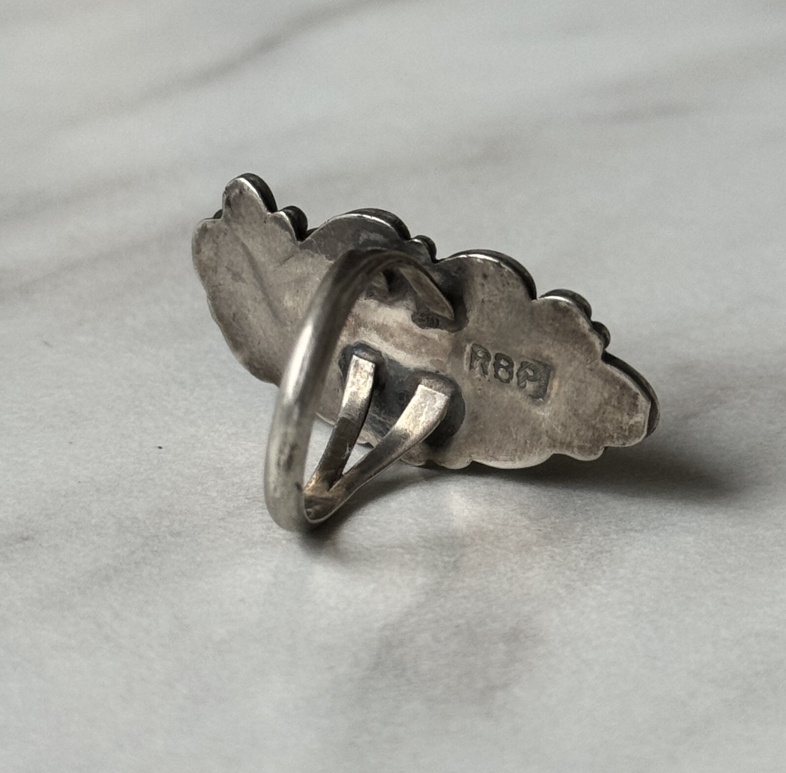 Raymond Platero Navajo Ring Sterling Silver 925 Signed Vintage