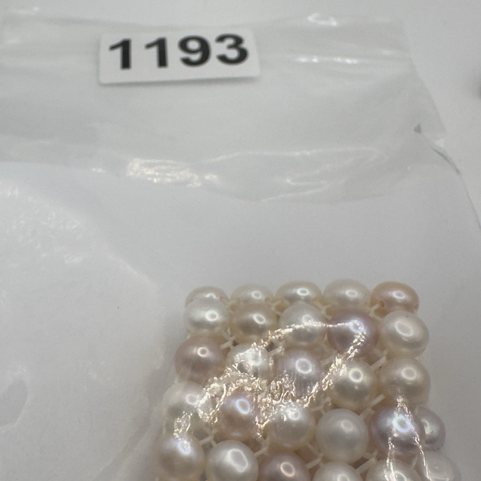 Freshwater Cultured Pearl Bracelet 5 Strand Pink White Lavender Stretch Woven