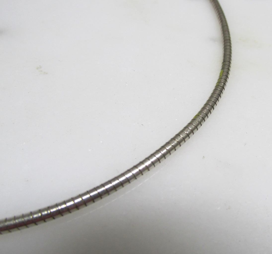 AGI Sterling Silver Round Omega Chain Necklace ~ 18″ ~ 20.6g ~ 13-A723