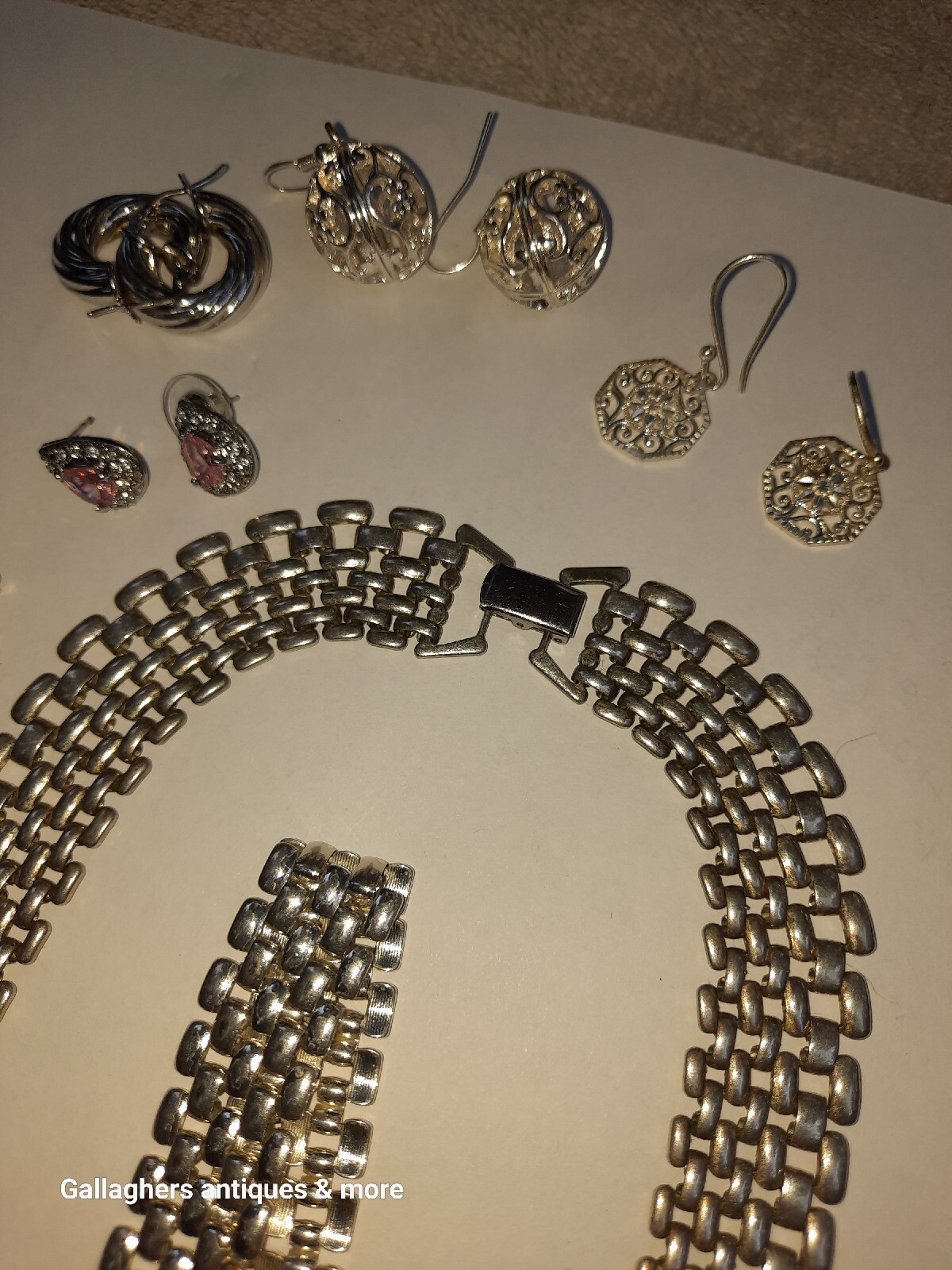 various mixed jewelry lot costume Napier Set Watch Earrings bracelet Necklace
