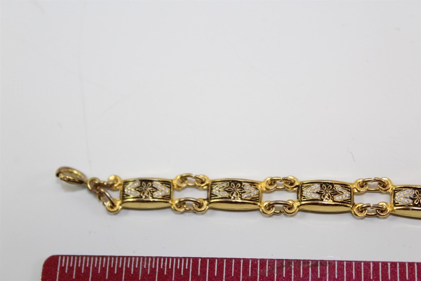 Bracelet Gold-tone Alloy 7.5″ Vintage
