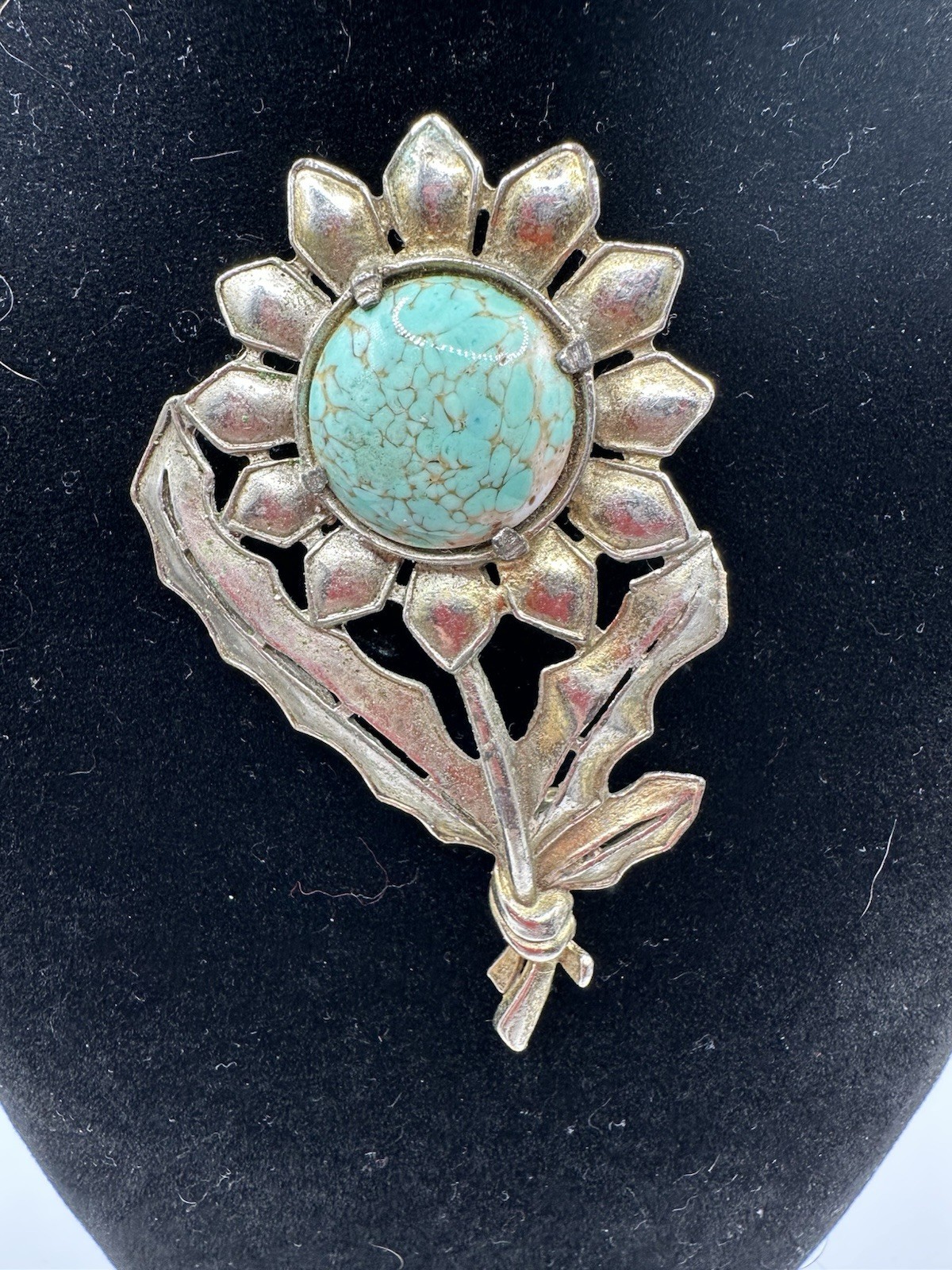 Vintage Little Nemo LN/25 Sunflower Pin Brooch