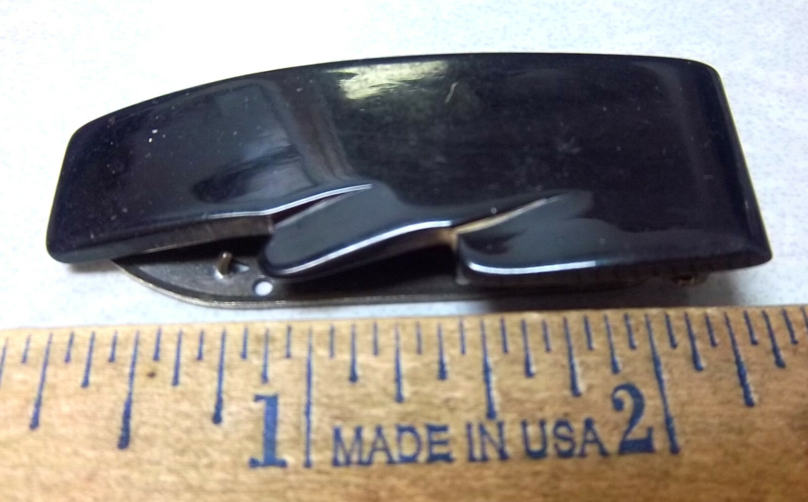 Vintage 1920 Bakelite Dress Clip, new unused! amazing find! 2.25 in, beautiful!