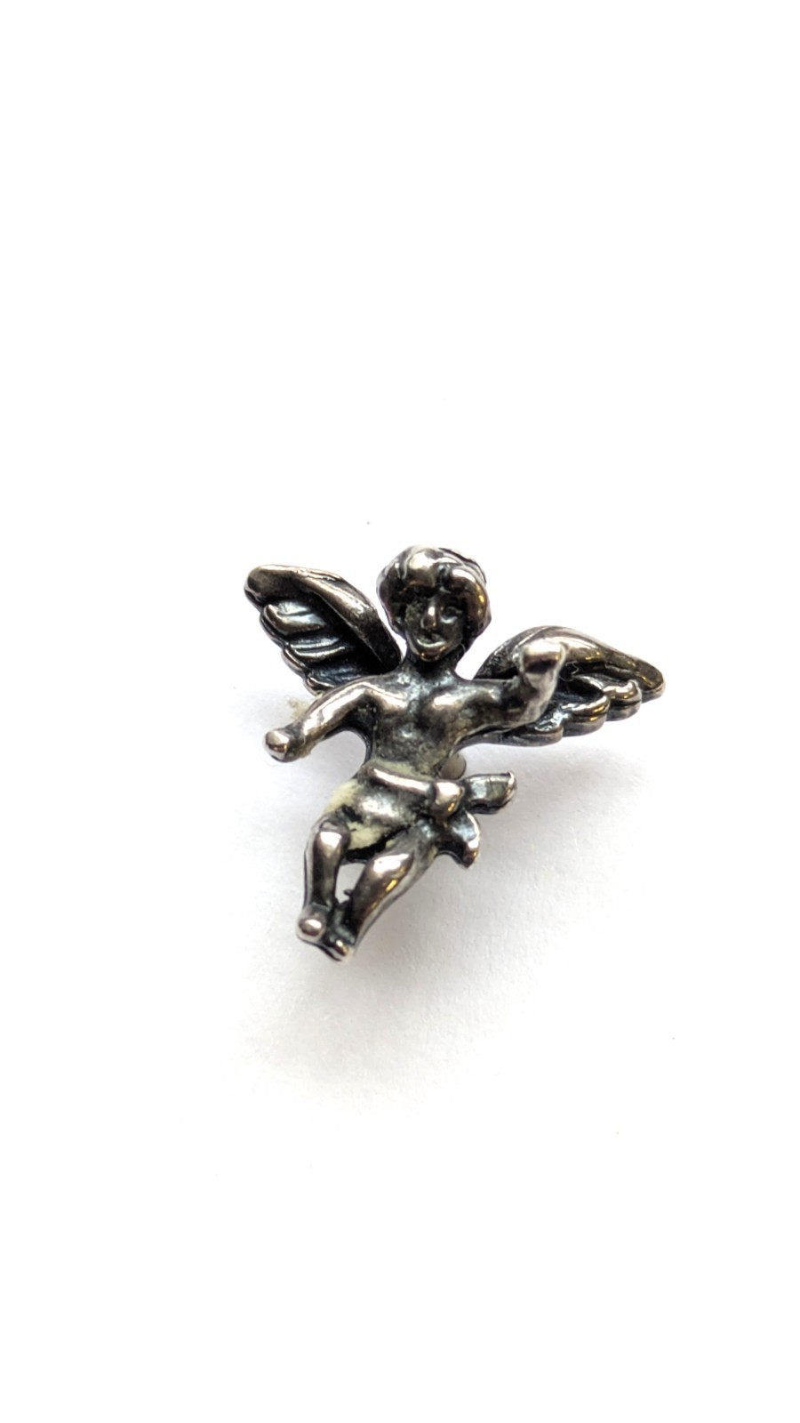 Vintage 925 Sterling Silver Cherubim Angel Pin