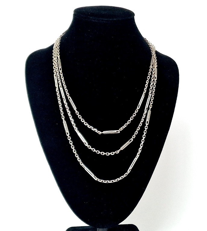 Long Necklace Chain Pendant Watch Chain 800 Silver Z524