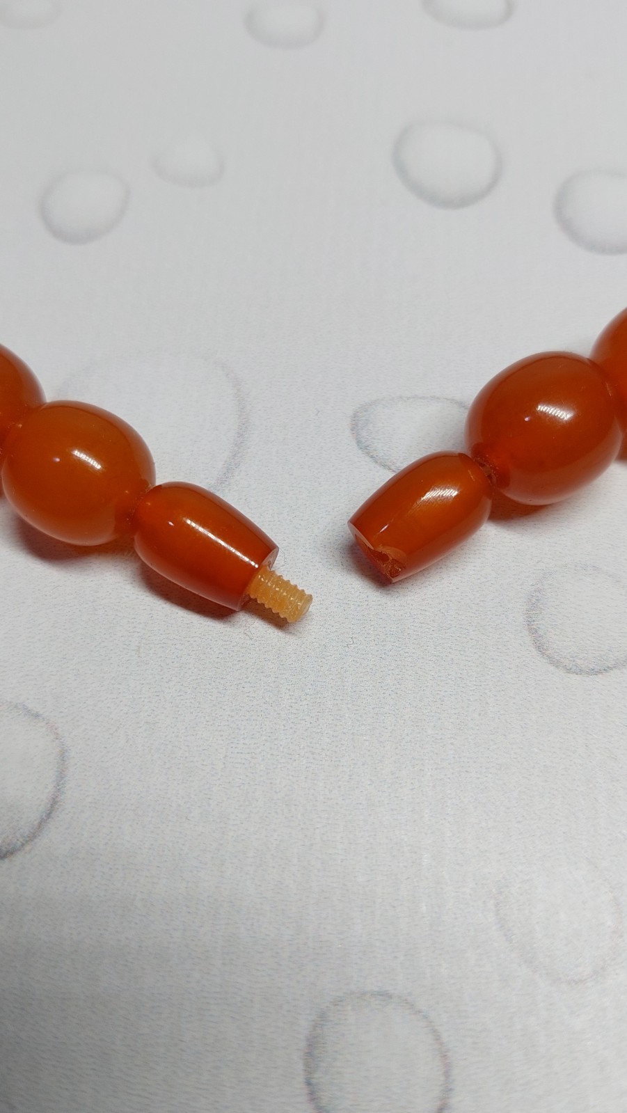 Vintage original Baltic amber beads, made in the USSR, honey color, 127 g