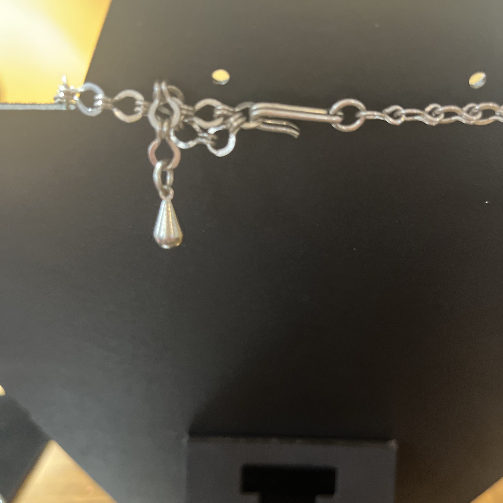 Vintage Claudette Gray Silver Collar Chocker Necklace Statement Womens Jewelry