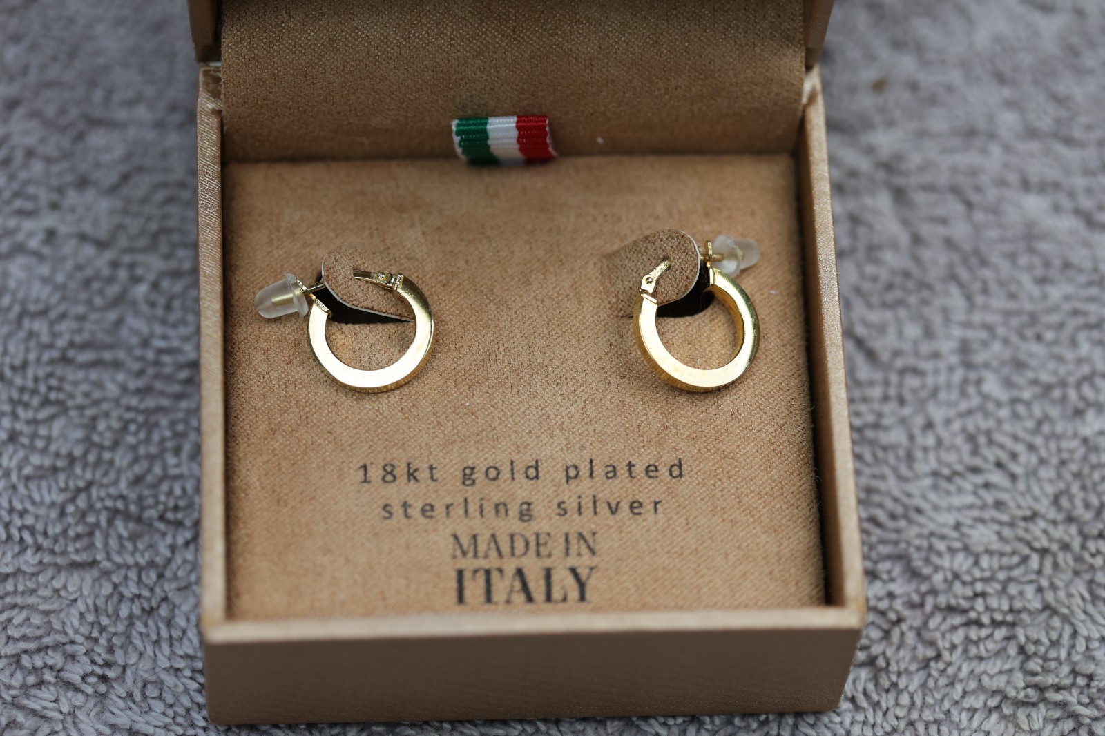 Mia Fiore Small Hoop Earrings 18k Gold Plated over Sterling Silver
