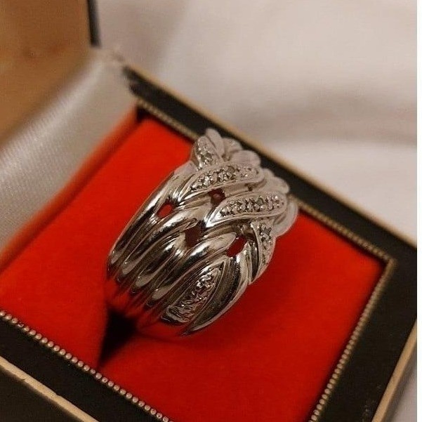 Ring Ross-Simons Vintage Tied Knot Band Sterling Silver 925 Size 9
