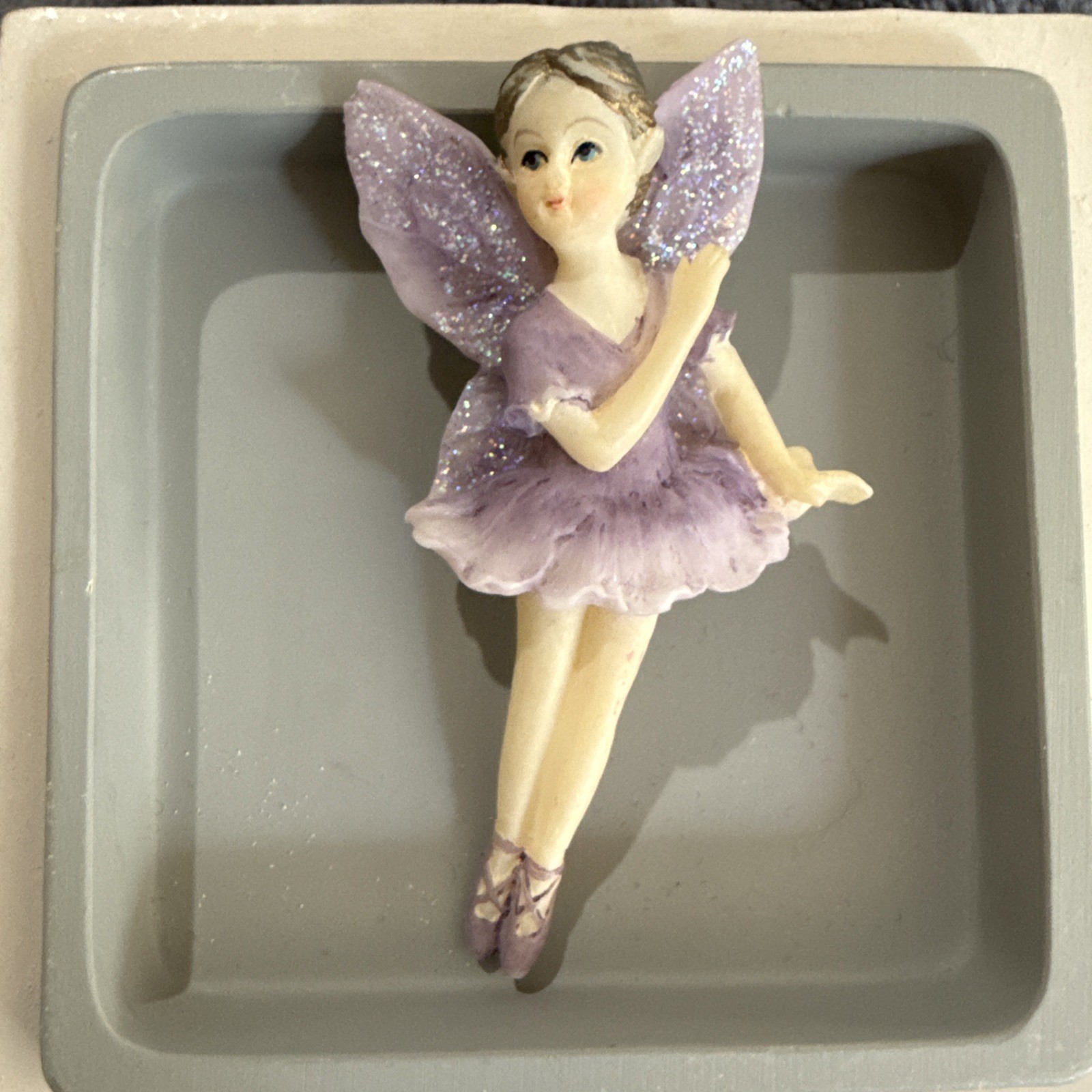 Purple Ballerina Fairy Brooch Pin