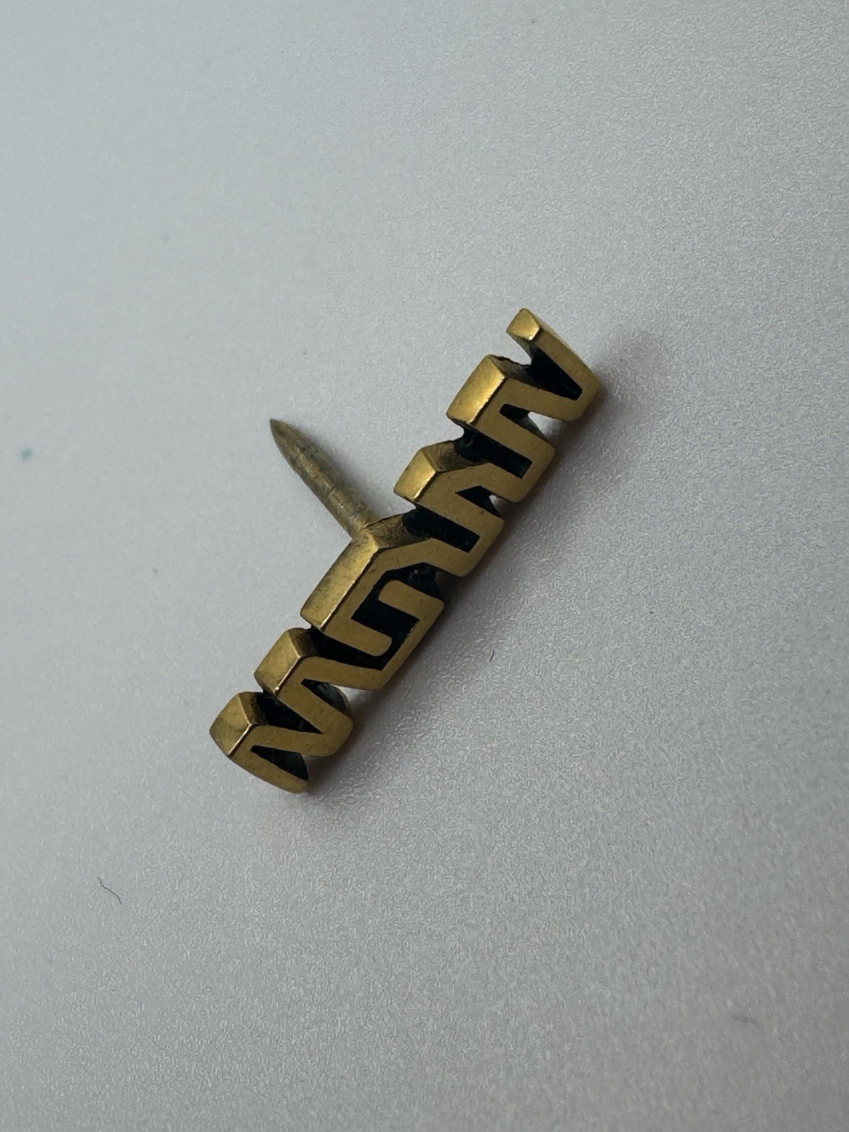 Unknown Vintage 14k Gold Lapel Pin 📌 Stamped Interesting 0.94gr Marked