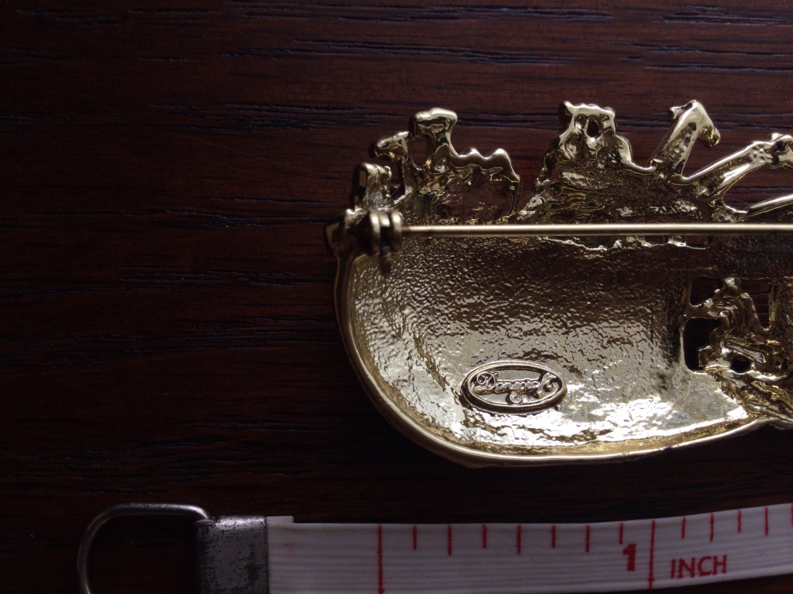 Danecraft Gold Tone Noah’s Ark Brooch