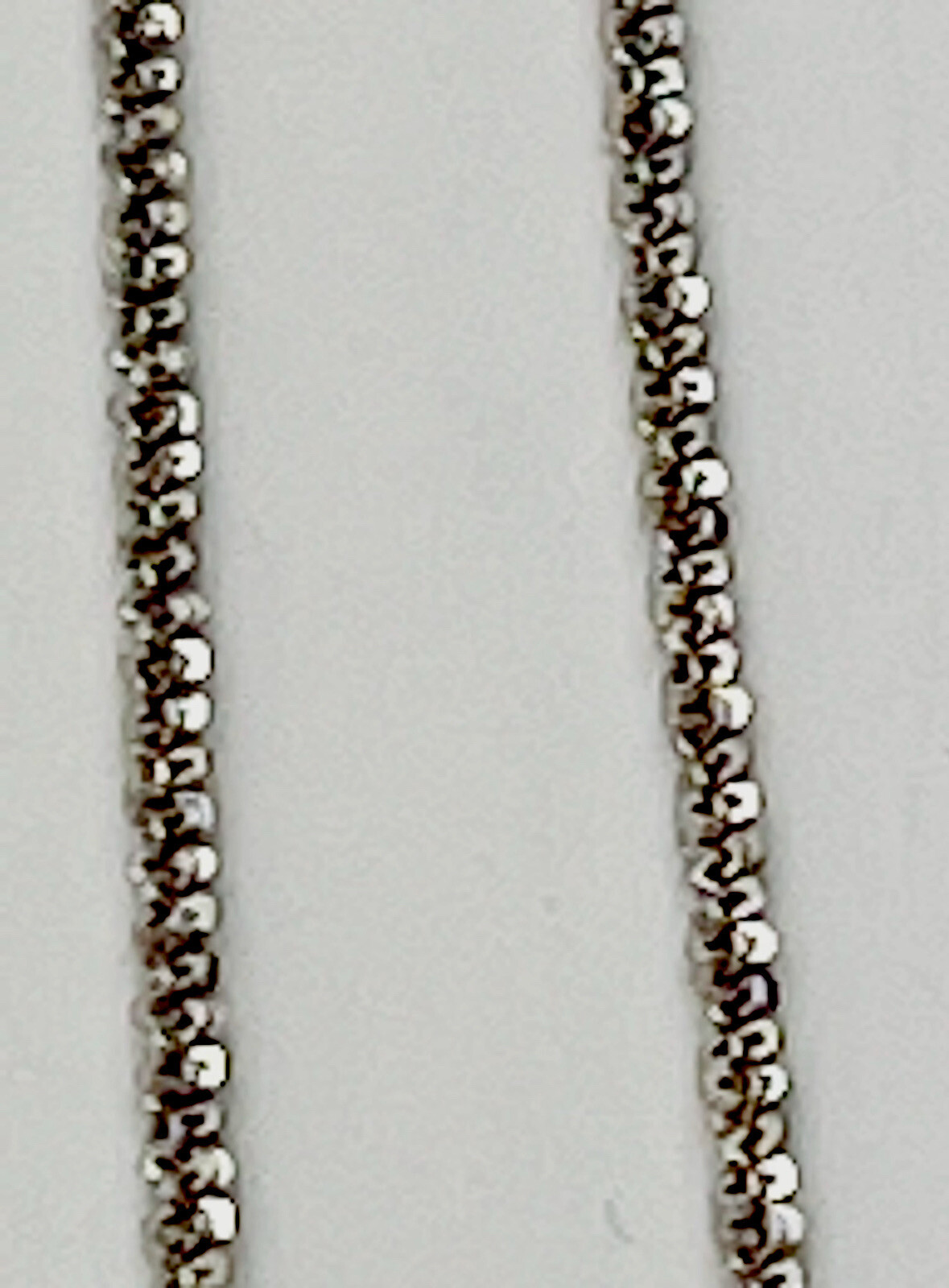 DaneCraft Tarnish Free 925 Italian Sterling Silver Foxtail Necklace 24”