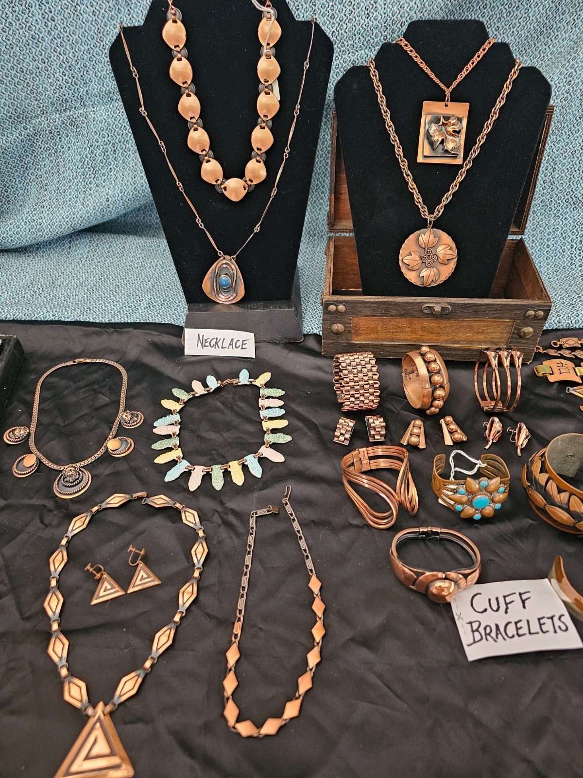 Estate Collection Vintage Copper Jewelry RENOIR Rebajes & More- 73 pcs