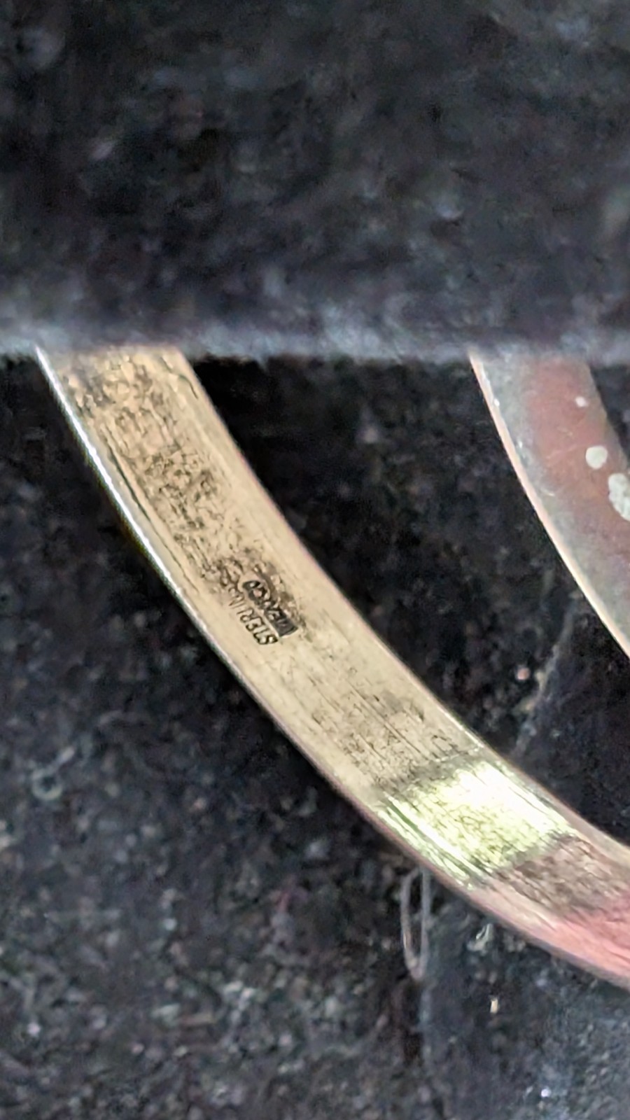 Vintage Sterling Silver Bangle Set 4pc Coro Mexico Faith Hope Charity Danecraft