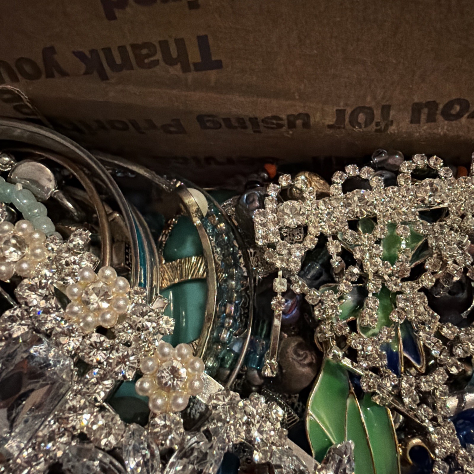 Vintage to Now Jewelry Lot, All Wearable Untested. No Broken. Box A6