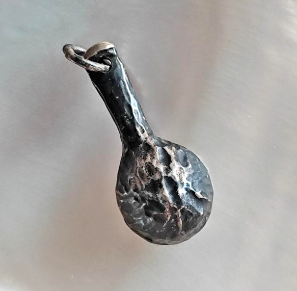Vintage Sterling Silver 925 Spoon Pendant Charm 2.8g European Jewelry