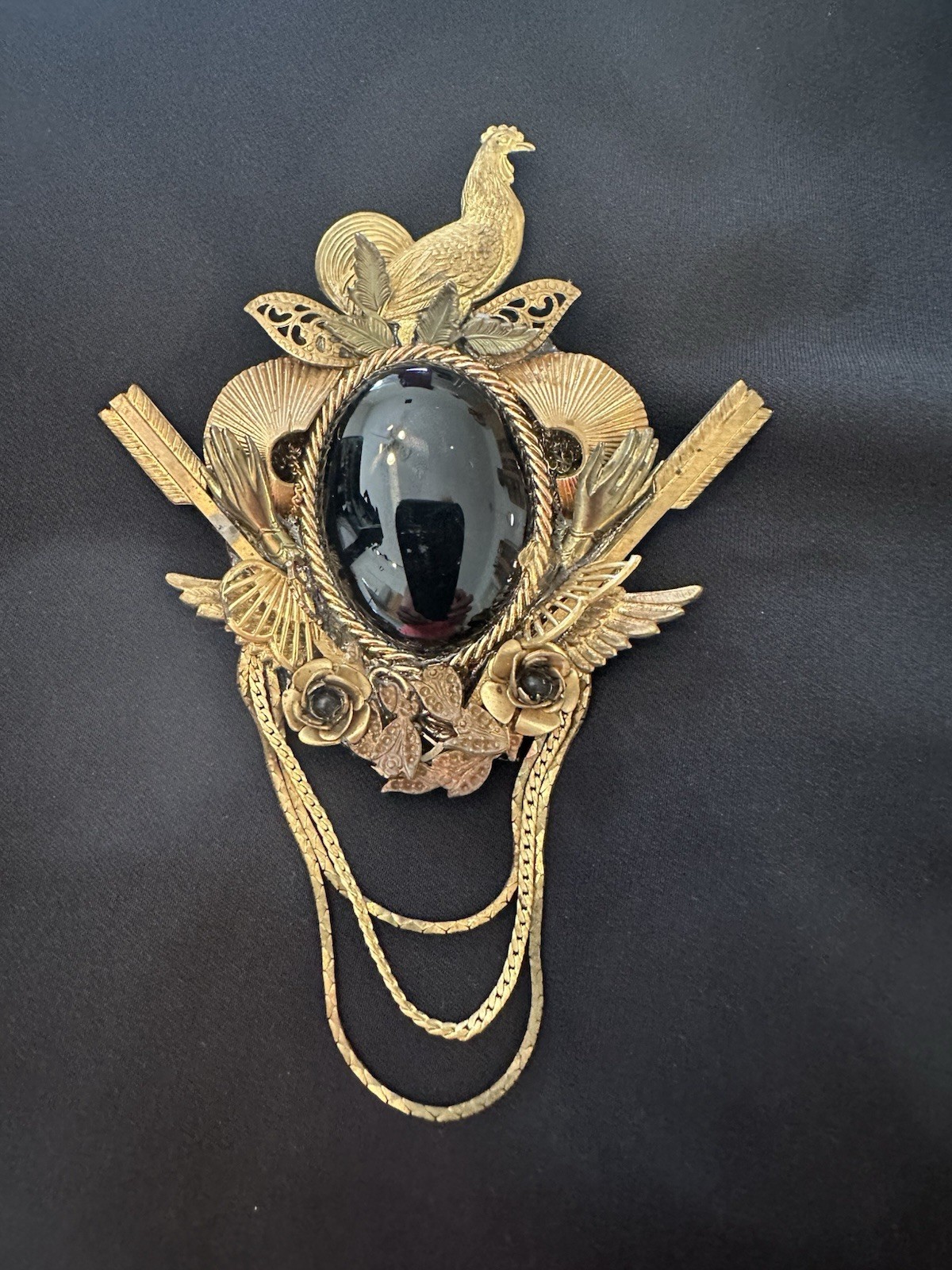 Vintage mixed Lot 10pc Brooch Pin Pendant, Maximal Art, ParkLane.